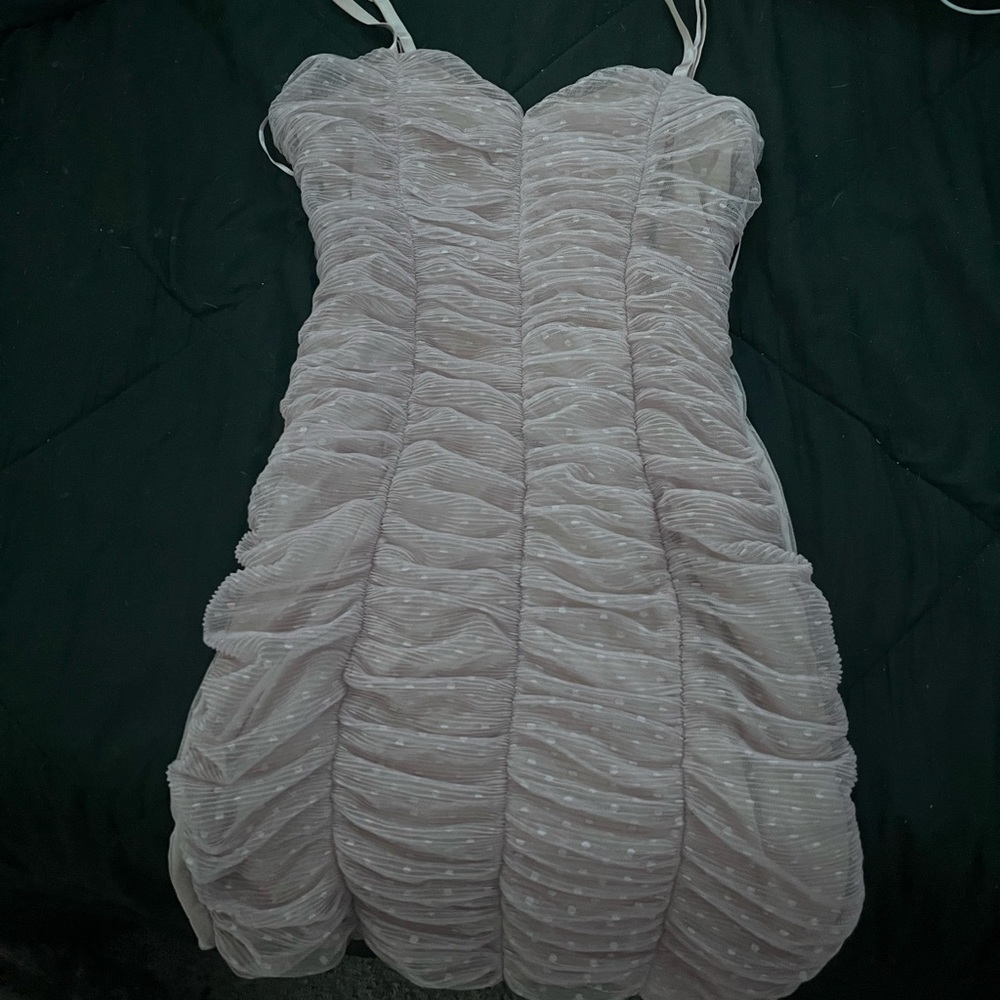 Tan Fitted Dress